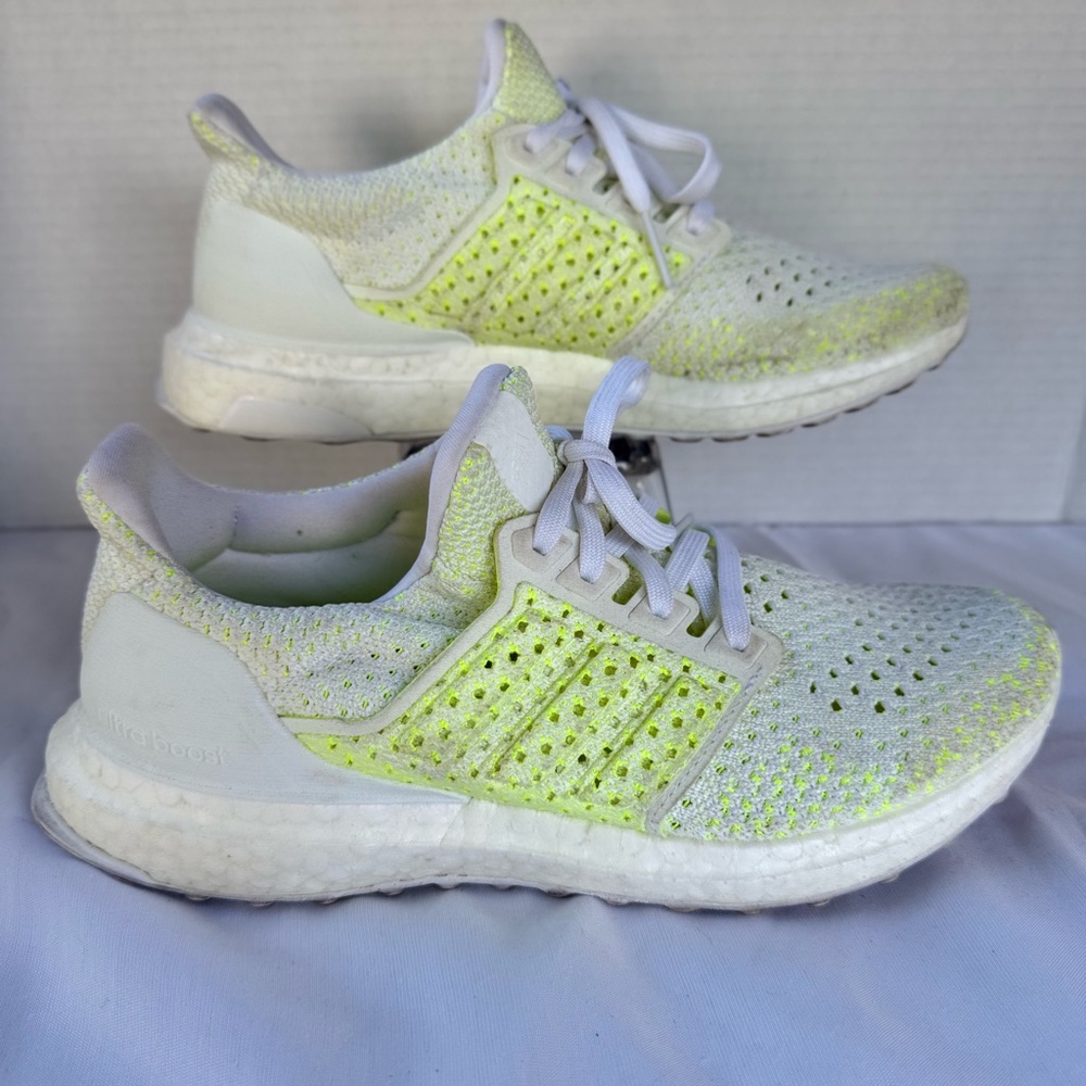 Adidas Ultra Boost Clima Running Shoes Volt/White B43506 Men's 6.5 Women's 7.5